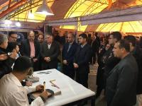 بازدید مسئولین محترم استان از غرفه های اموزشگاه متمرکز تخصصی صنایع دستی در پاساژ پارس