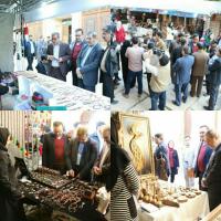 بازدید مسئولین محترم  کشوری،جناب آقای دکتر نامورمطلق،جناب آقای دکتر امیری ریاست محترم میراث فرهنگی فارس ،جناب آقای مهندس رحمانی معاونت محترم استانداری فارس و جناب آقای مهندس گورنگی ریاست محترم اتحادیه تعاونی های صنایع دستی از نهمین نمایشگاه سراسری صنایع دستی اسفند 95